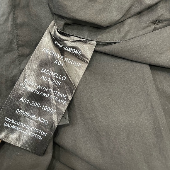 RAF SIMONS Archive Redux 03s Raf simons redux 03s bondage Long Sleeve Size 50 - Picture 10 of 15